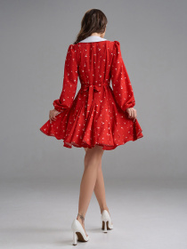 Платье мини ISSA Plus модель SA-689_красный Фото