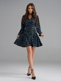 Платье мини ISSA Plus модель SA-689_черный Фото