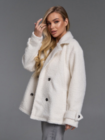 Пальто ISSA Plus модель SA-690_молочный Фото