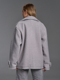 Пальто ISSA Plus модель SA-690_серый Фото