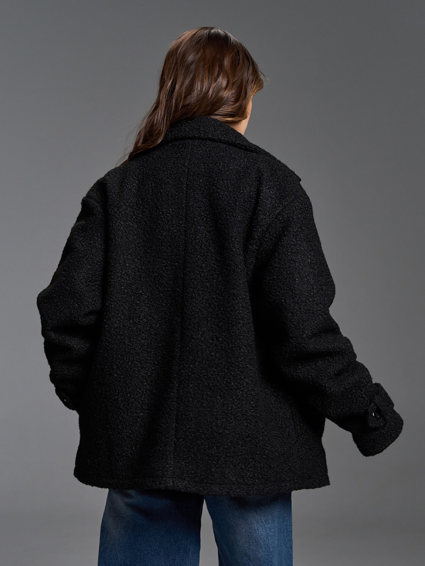 Пальто ISSA Plus модель SA-690_черный Фото