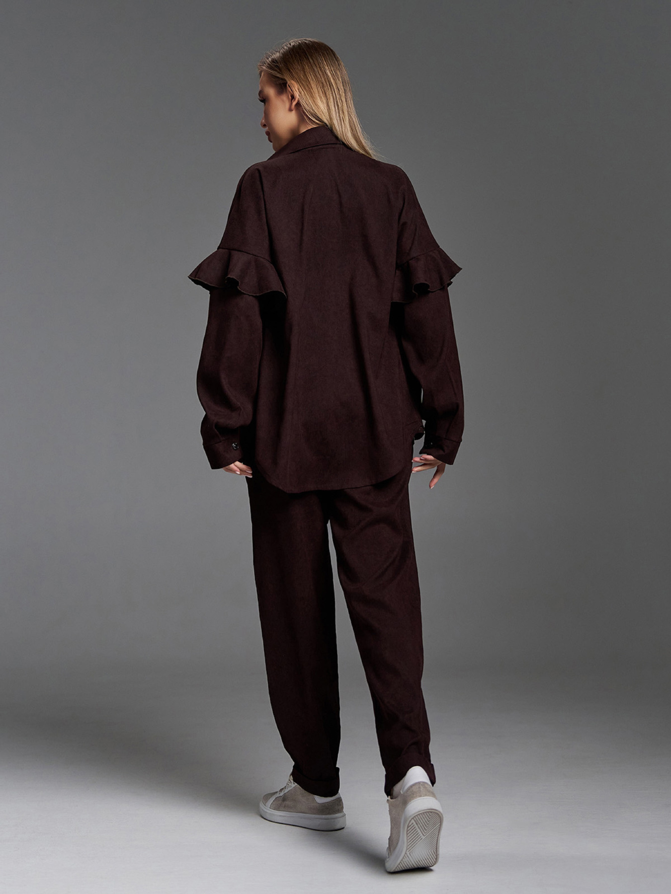 Костюм ISSA Plus модель SA-660_темно-коричневый Фото