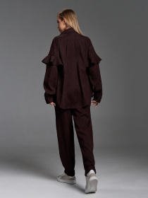 Костюм ISSA Plus модель SA-660_темно-коричневый Фото