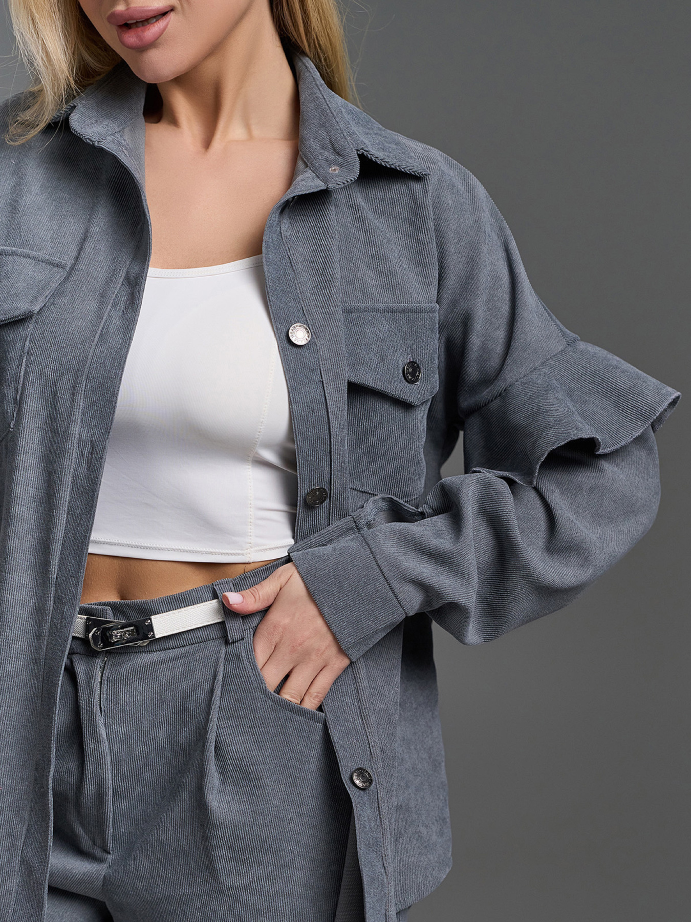 Костюм ISSA Plus модель SA-660_серый Фото