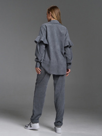 Повседневный костюм ISSA Plus модель SA-660_серый Фото