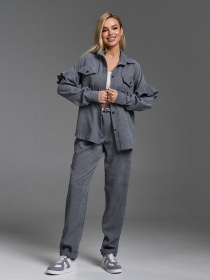 Повседневный костюм ISSA Plus модель SA-660_серый Фото