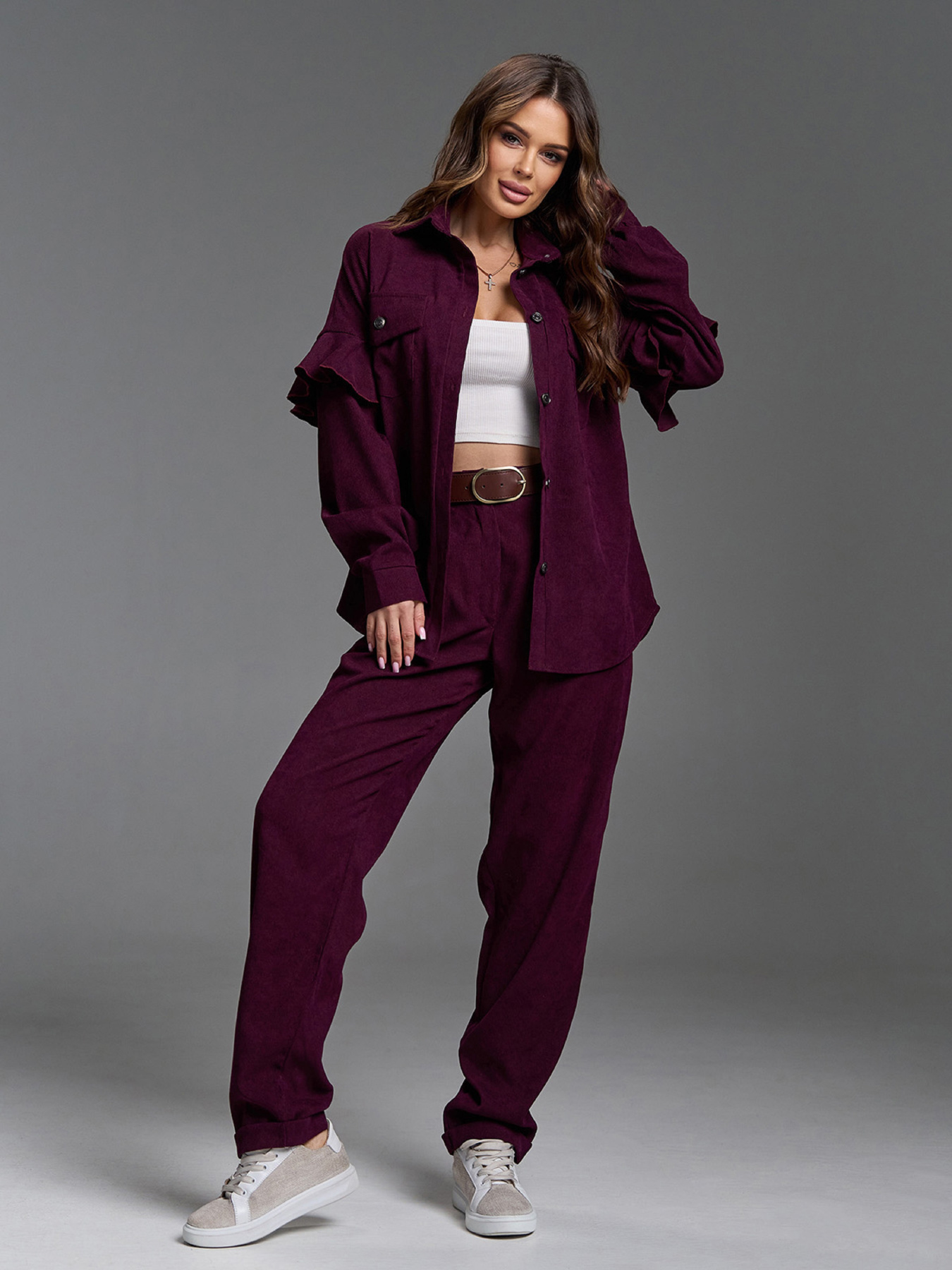 Повсякденний костюм ISSA Plus модель SA-660_фиолетовый Повсякденний костюм ISSA Plus модель SA-660_фиолетовый Фото