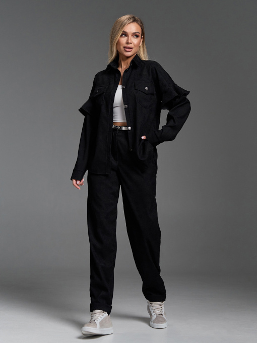 Повсякденний костюм ISSA Plus модель SA-660_черный Фото