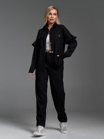 Повседневный костюм ISSA Plus модель SA-660_черный Фото