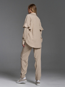 Костюм ISSA Plus модель SA-660_светло-бежевый Фото