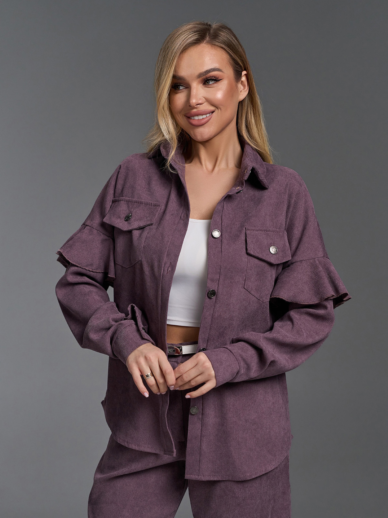 Костюм ISSA Plus модель SA-660_темно-сиреневый Фото