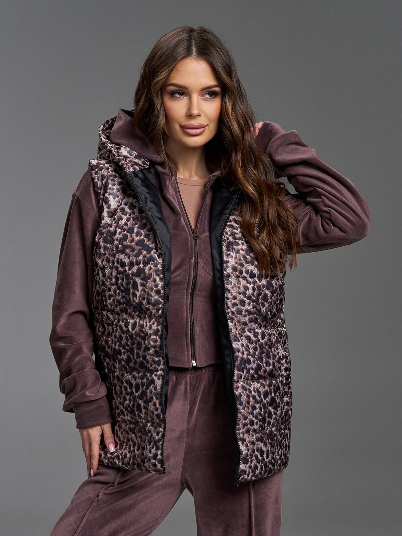 Утепленный жилет ISSA Plus модель SA-693_мультиколор Фото