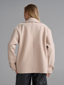 Пальто ISSA Plus модель SA-694_бежевый Пальто ISSA Plus модель SA-694_бежевый Фото