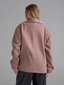 Пальто ISSA Plus модель SA-694_темно-бежевый Фото