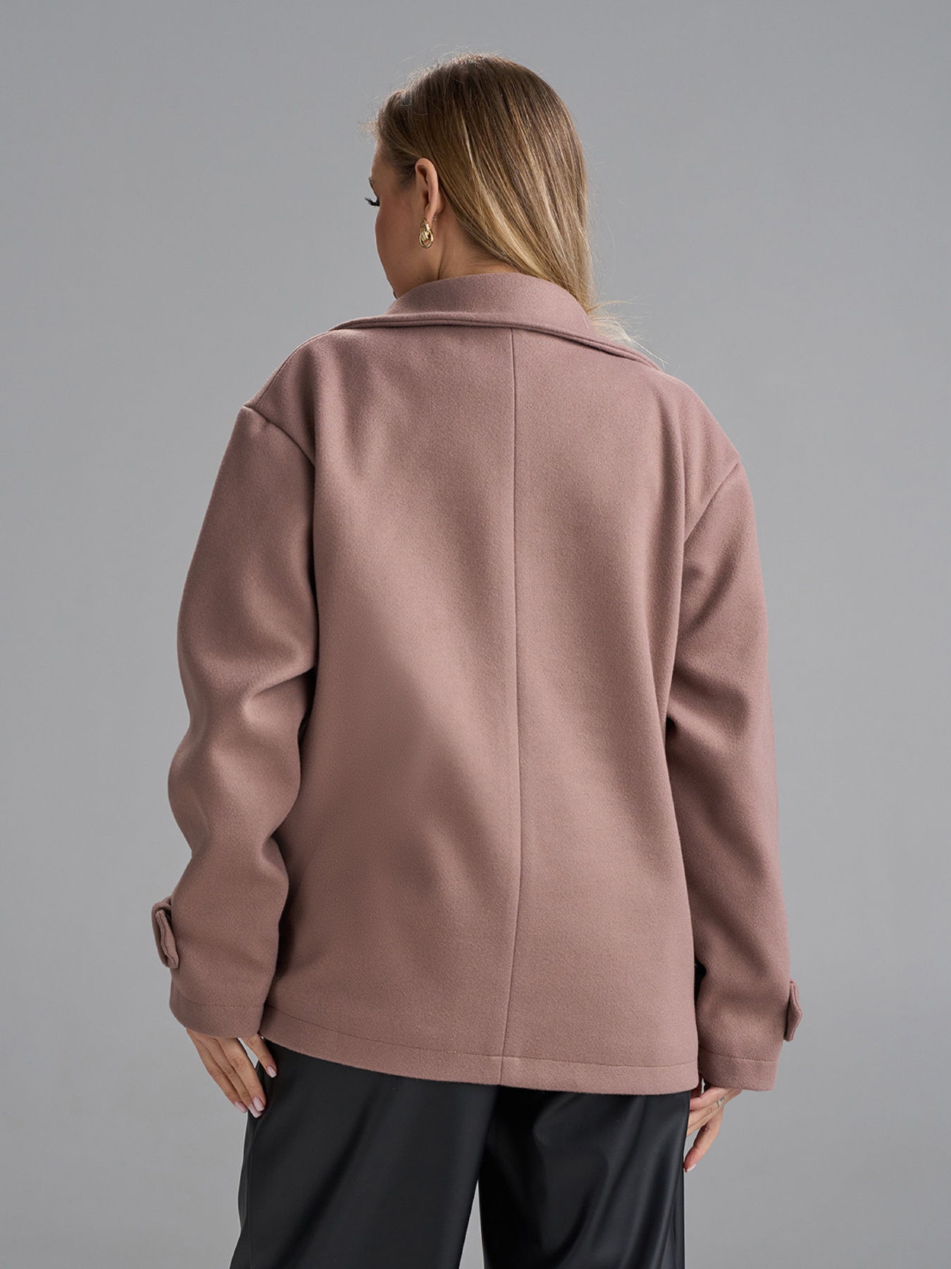 Пальто ISSA Plus модель SA-694_темно-бежевый Фото