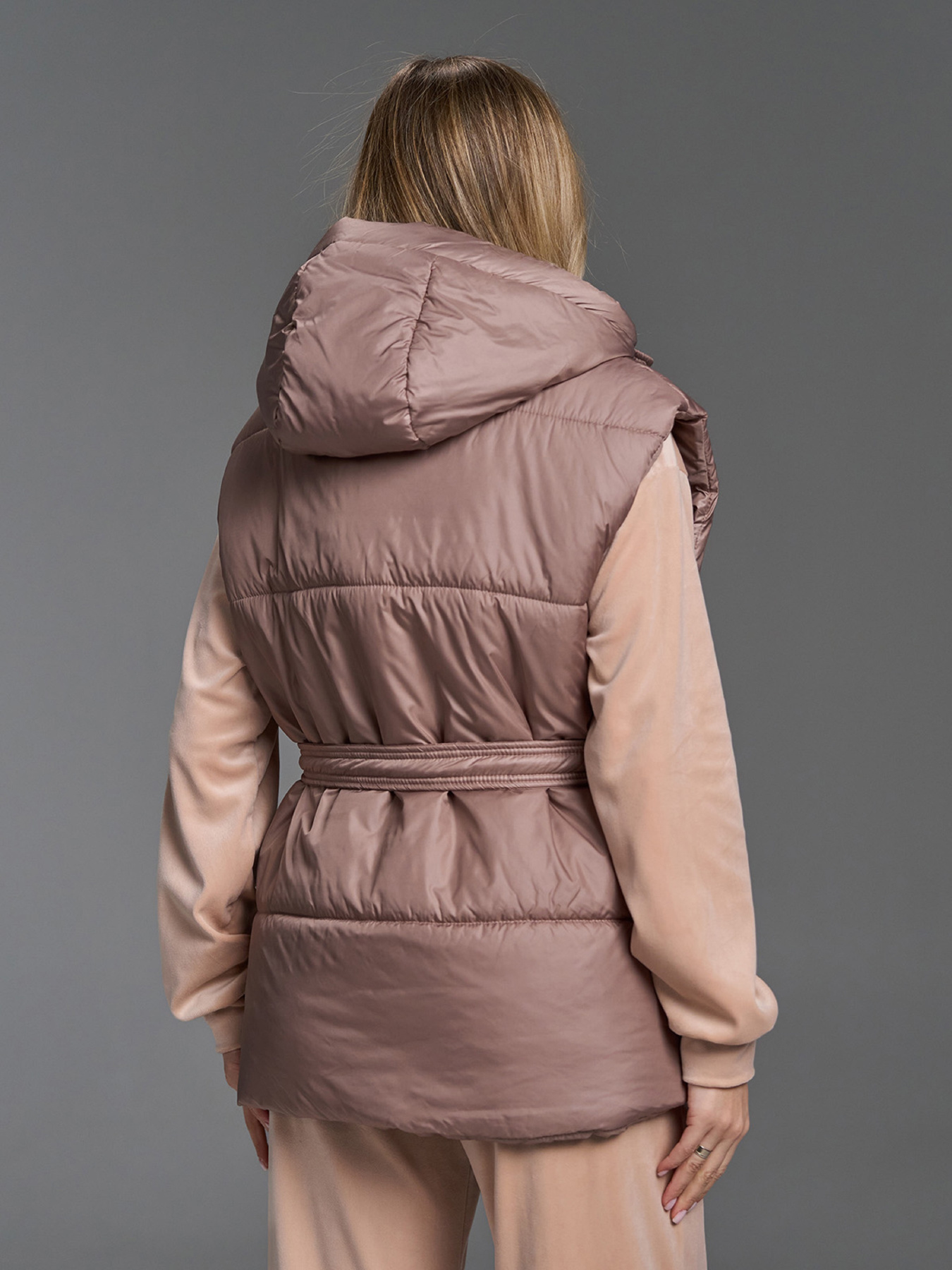 Утепленный жилет ISSA Plus модель SA-505_темно-бежевый Фото