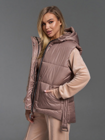 Утепленный жилет ISSA Plus модель SA-505_темно-бежевый Фото