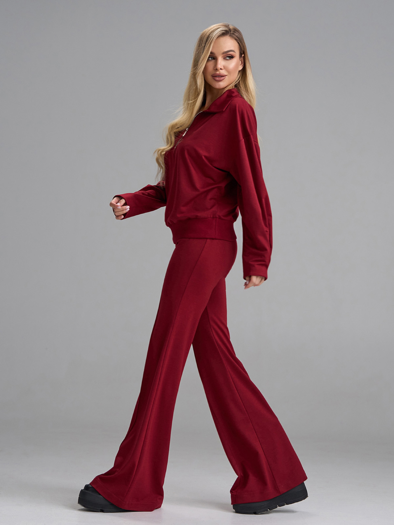 Костюм ISSA Plus модель 15510_бордовый Фото