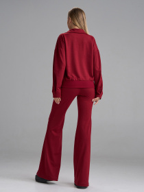 Повсякденний костюм ISSA Plus модель 15510_бордовый Повсякденний костюм ISSA Plus модель 15510_бордовый Фото