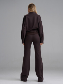Повседневный костюм ISSA Plus модель 15510A_темно-коричневый Фото