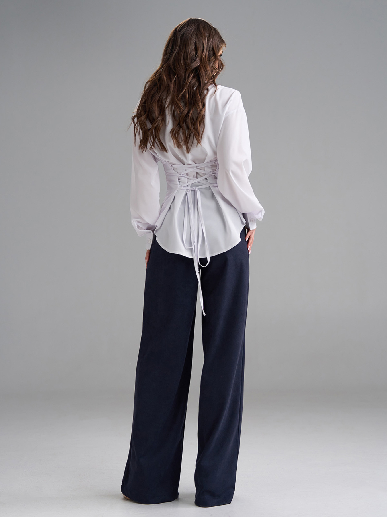 Классические штаны ISSA Plus модель 15462_темно-синий Фото