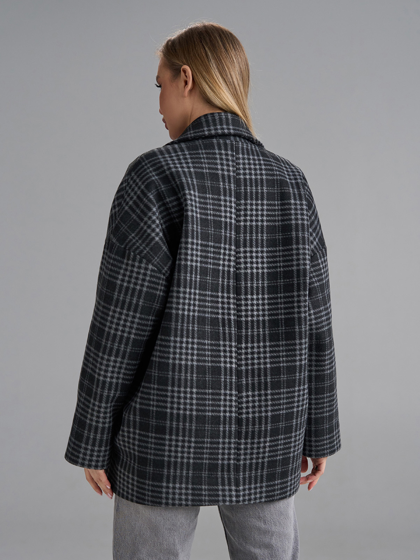 Пальто ISSA Plus модель 15501_мультиколор Фото