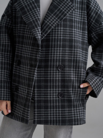 Пальто ISSA Plus модель 15501_мультиколор Фото