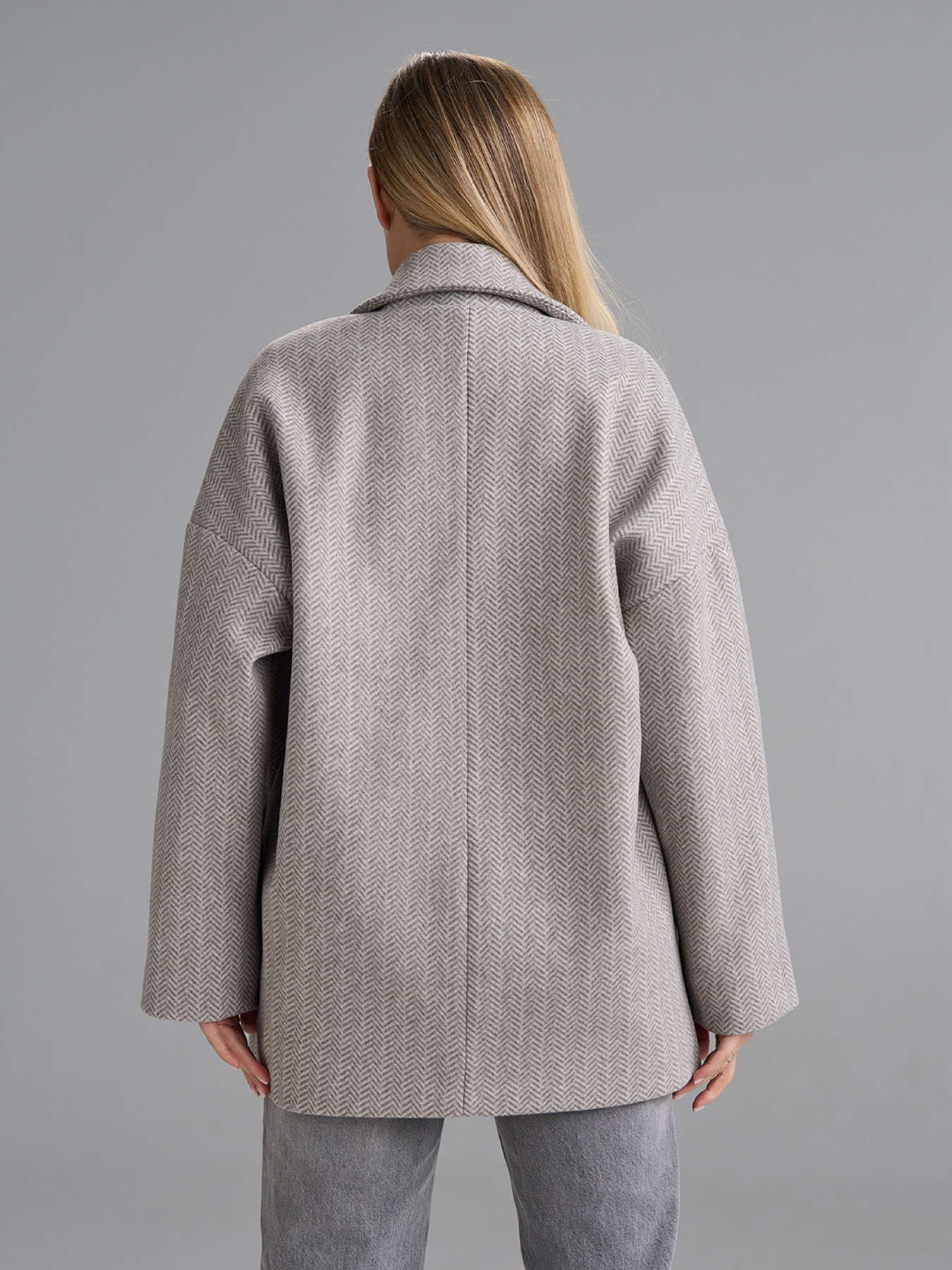Пальто ISSA Plus модель 15505_серый Фото