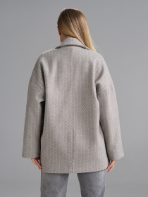 Пальто ISSA Plus модель 15505_серый Фото