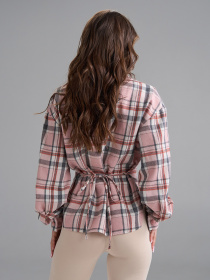 Рубашка повседневная ISSA Plus модель 15507_розовый Фото