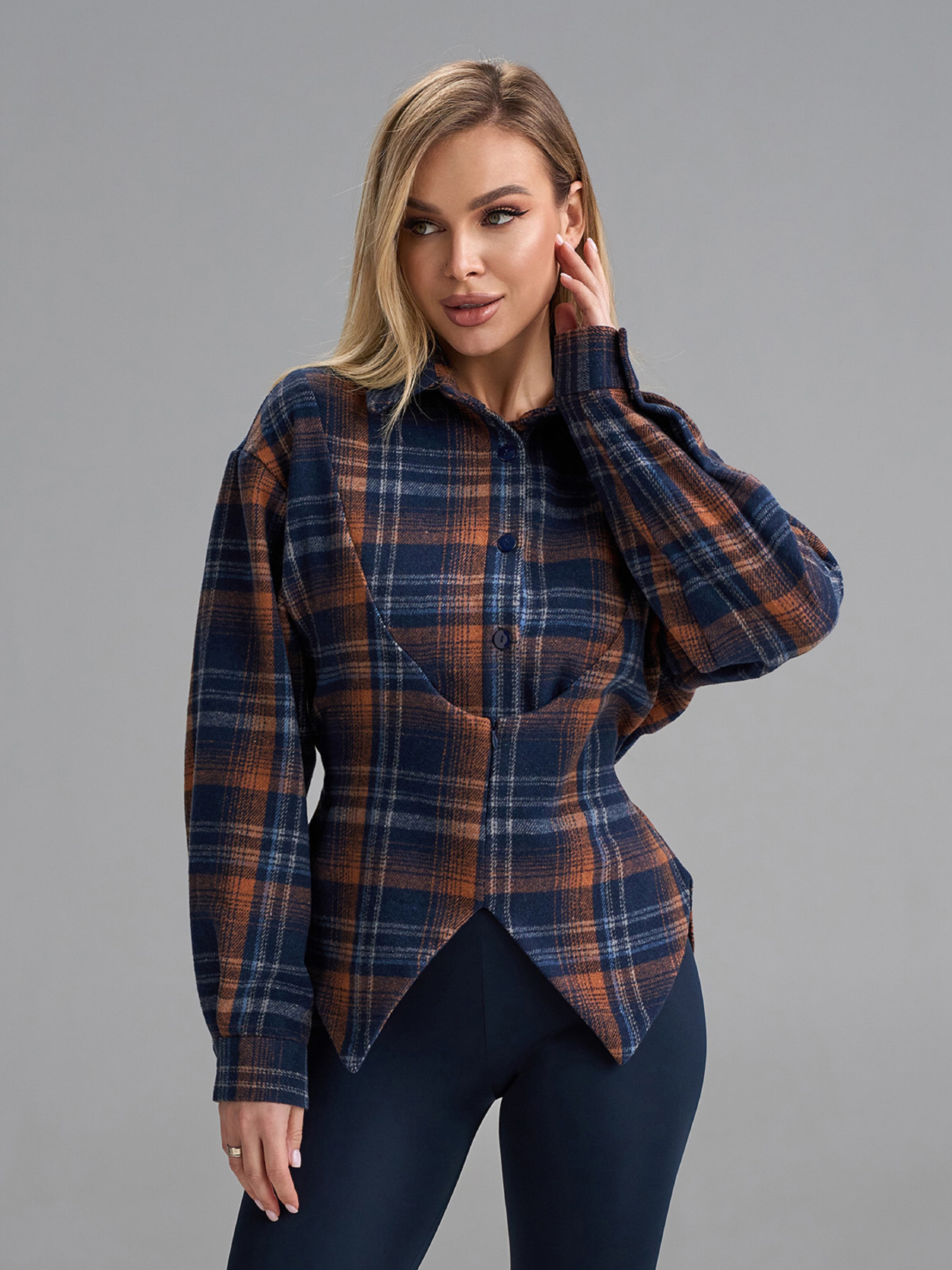 Жіночі сорочки модель 15509_мультиколор Фото