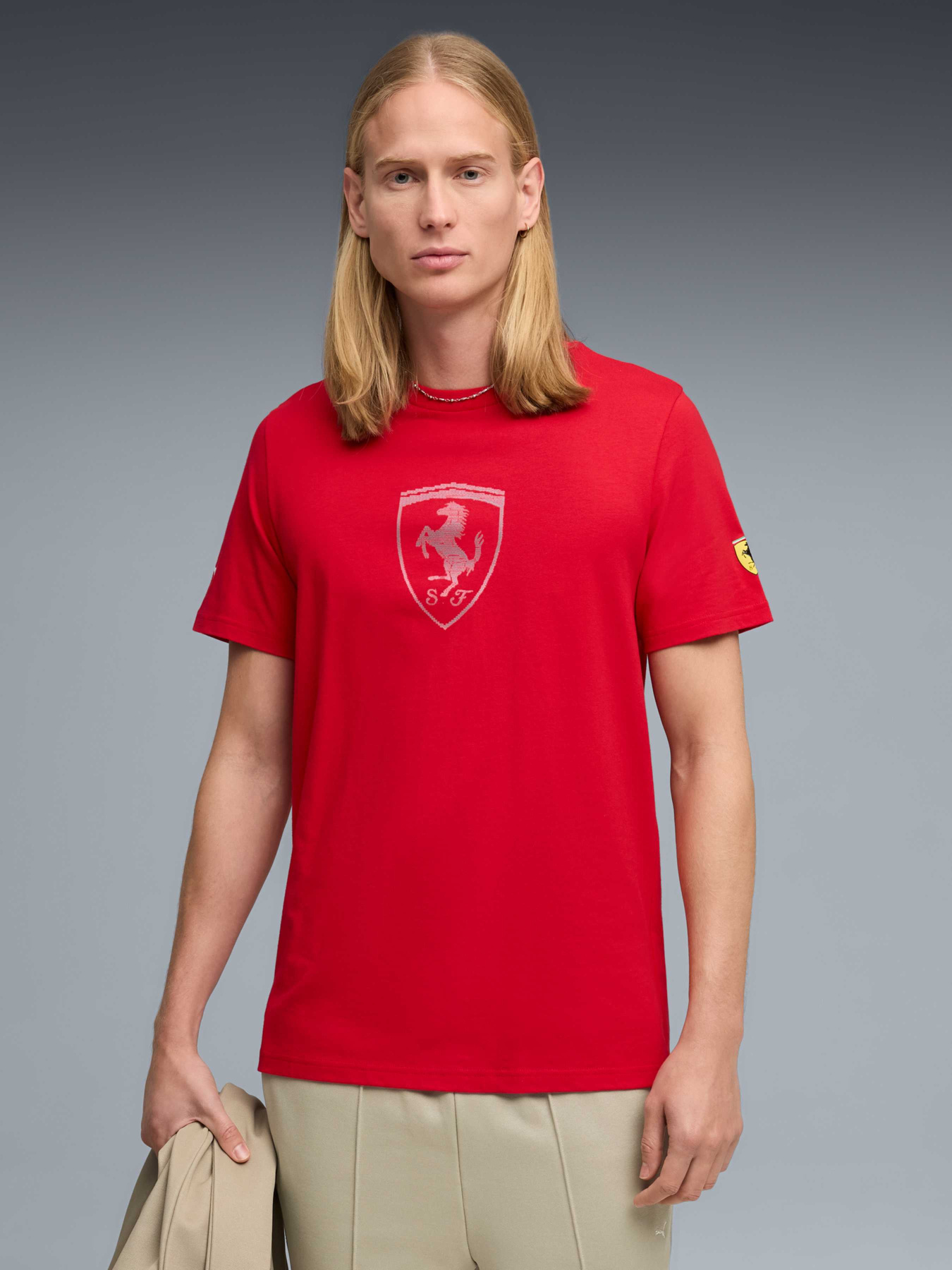 Футболка PUMA Ferrari Tonal Shield Tee модель 635311 Фото