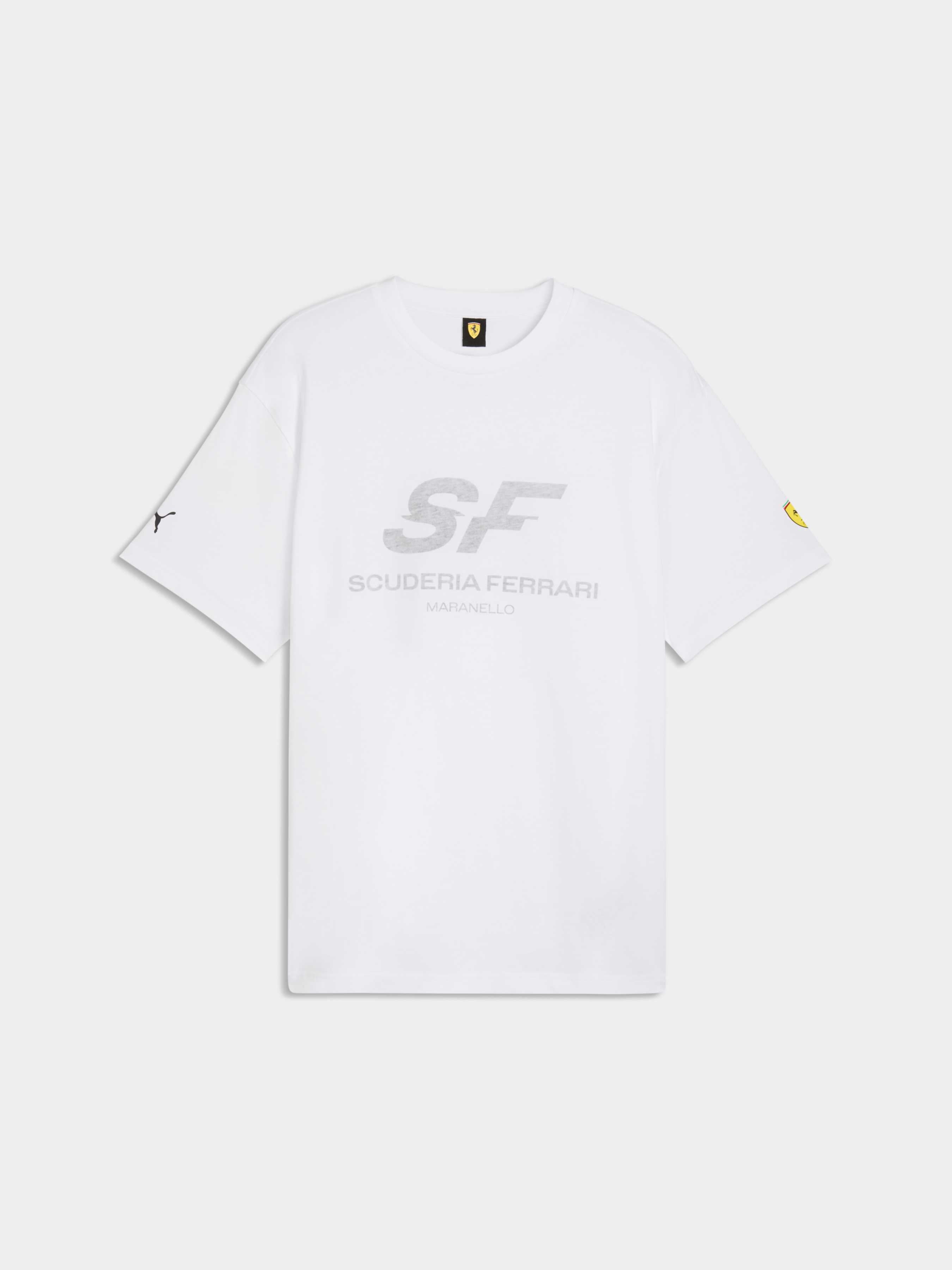 Чоловіча Футболка PUMA Ferrari Graphic Tee 3 (635314_04) колір білий, матеріал комбінований верх PUMA - купити в Україні