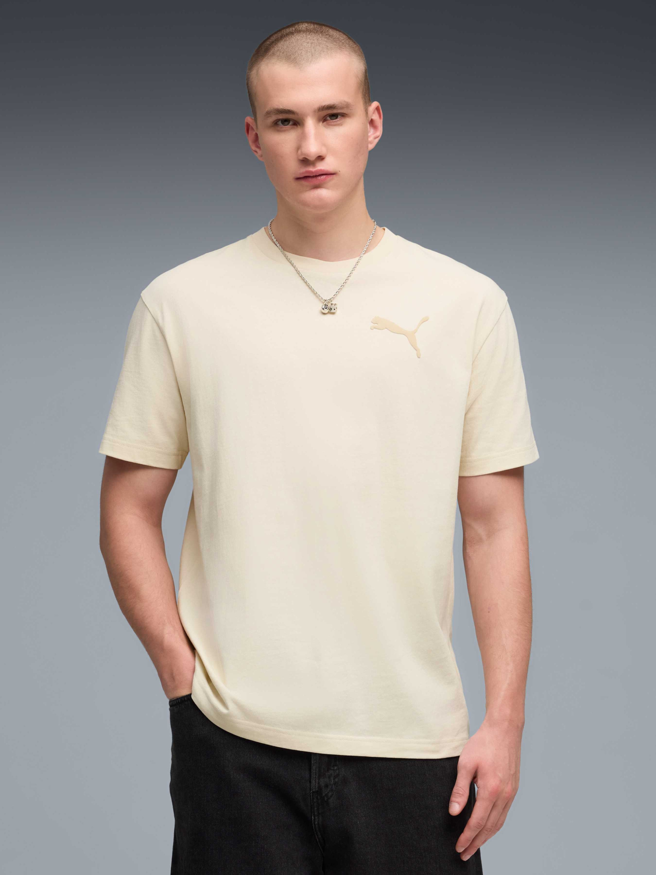 Футболка PUMA Ess Elevated Cat Logo Tee модель 634391 Футболка PUMA Ess Elevated Cat Logo Tee модель 634391 Фото