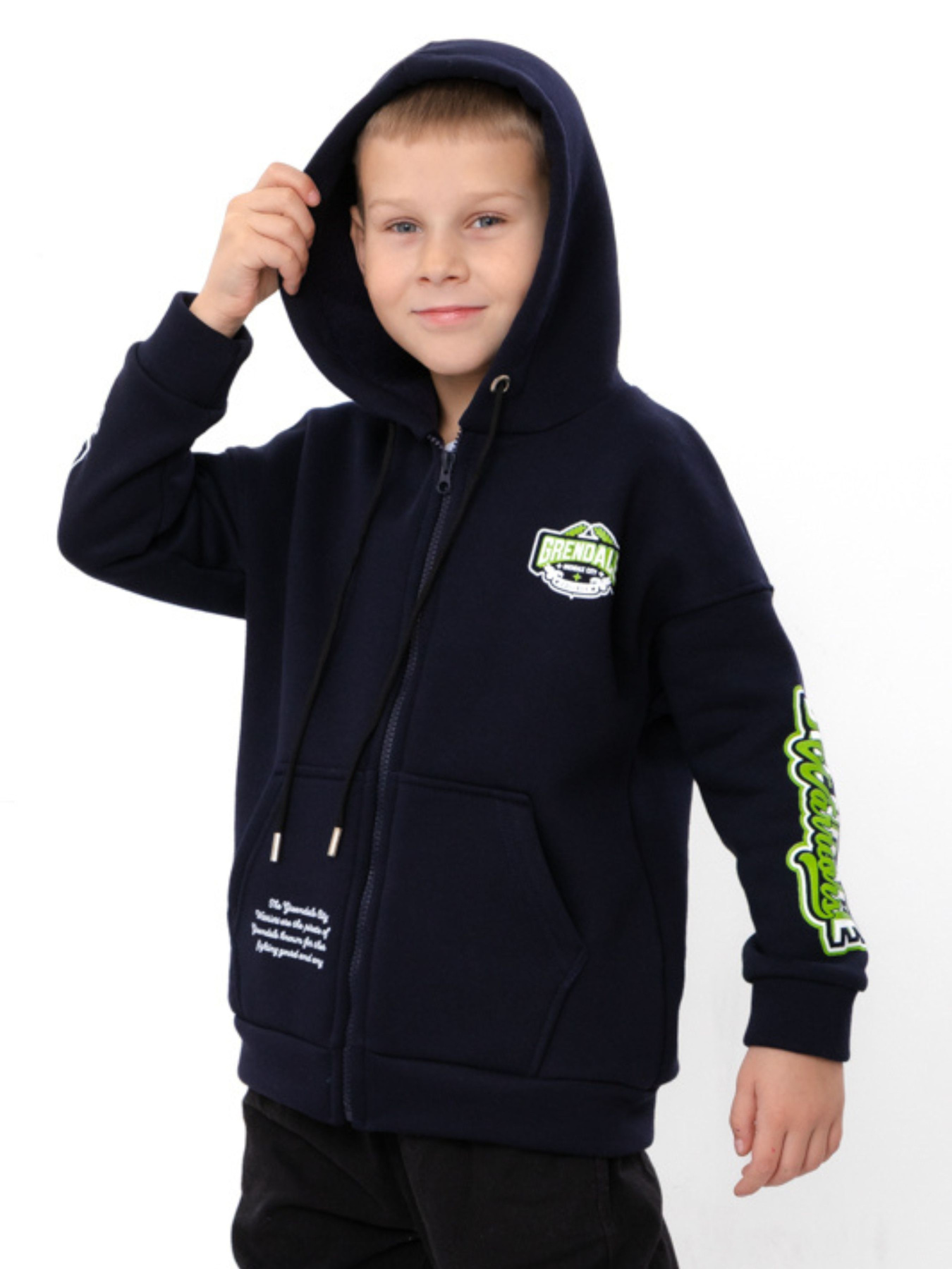 Тепле худі для хлопчика на блискавці та принтом, Темно-синій Носи Своє (6395-025-33-4) модель 6395-025-33-4-chornilxno-sinj-gc Тепле худі для хлопчика на блискавці та принтом, Темно-синій Носи Своє (6395-025-33-4) модель 6395-025-33-4-chornilxno-sinj-gc Фото