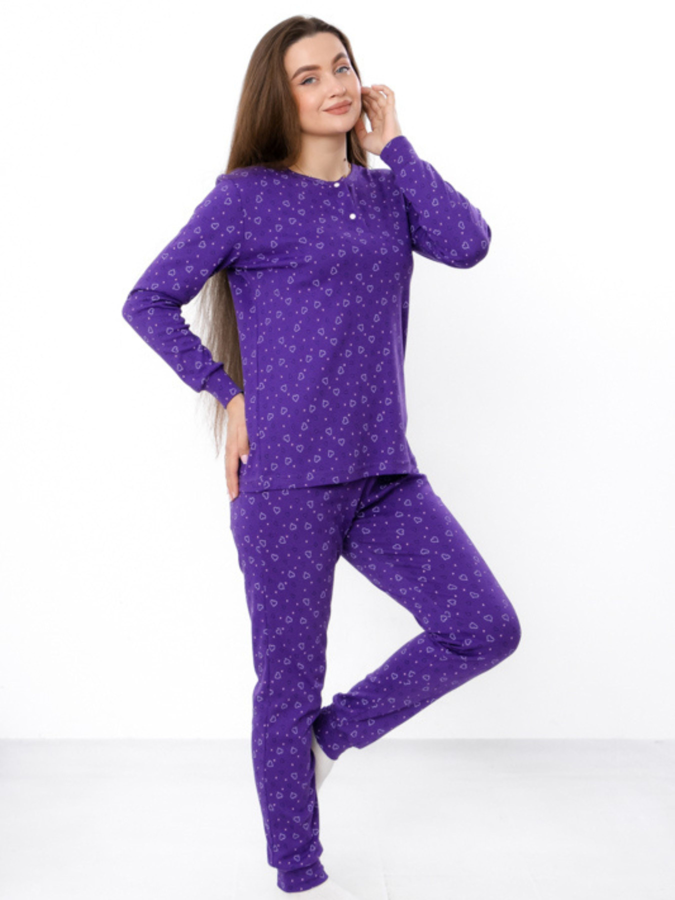 Пижама Носи своє модель 8268-016-foletovij-serdechka Фото