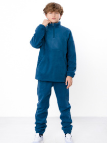 Теплий костюм з інтерсофту для хлопчика-підлітка з кофтою та штанами, Темно-блакитний Носи Своє (6453-136-1) модель 6453-136-1-nev Фото