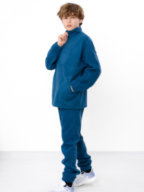 Теплий костюм з інтерсофту для хлопчика-підлітка з кофтою та штанами, Темно-блакитний Носи Своє (6453-136-1) модель 6453-136-1-nev Фото