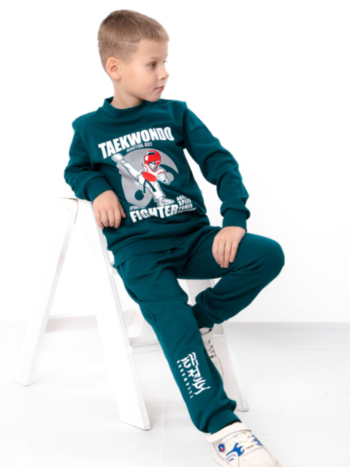 Повседневный костюм Носи своє модель 6063-023-33-1-temno-smaragdovij-fighter Фото