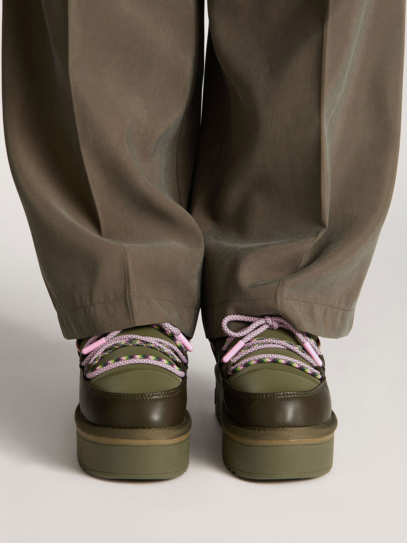 Угги жіночі D.Franklin NORDIC V2 LOW LACE модель DFSH371015-KHAK Фото