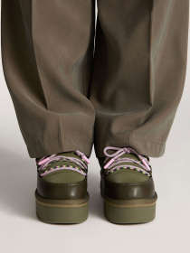 Угги жіночі D.Franklin NORDIC V2 LOW LACE модель DFSH371015-KHAK Фото