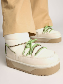 Угги жіночі D.Franklin NORDIC V2 LOW LACE модель DFSH371015-BEIG Фото