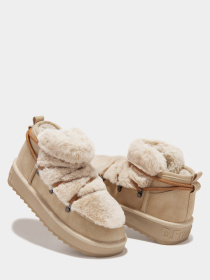 Угги жіночі D.Franklin NORDIC TRK FUR LOW модель DFSH370011-BEIG Фото