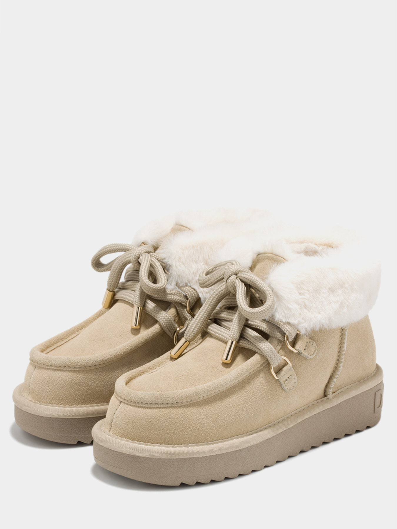 Угги жіночі D.Franklin NORDIC MID FUR модель DFSH375006-CREA Фото
