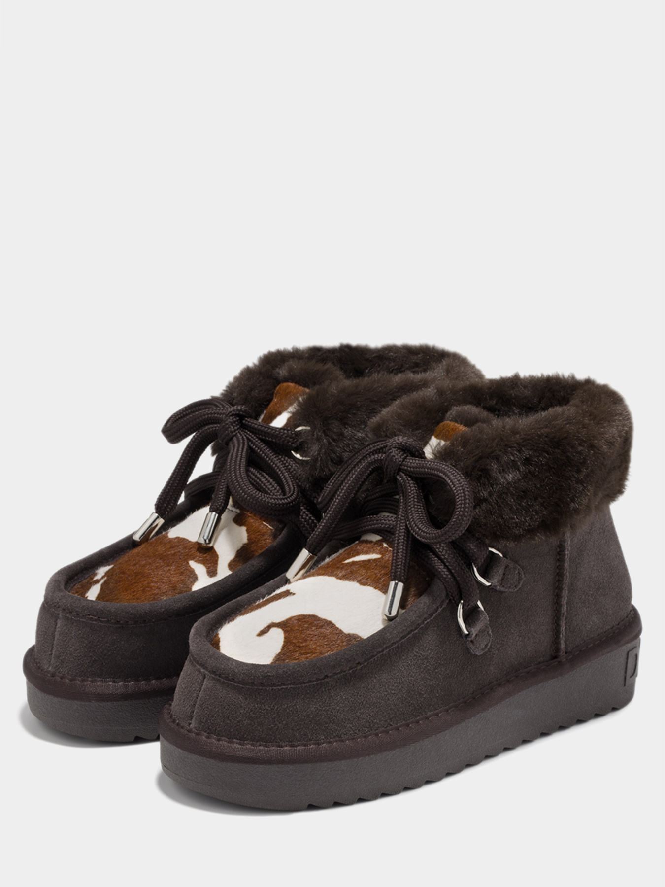 Угги жіночі D.Franklin NORDIC MID FUR модель DFSH375008-BROW Фото