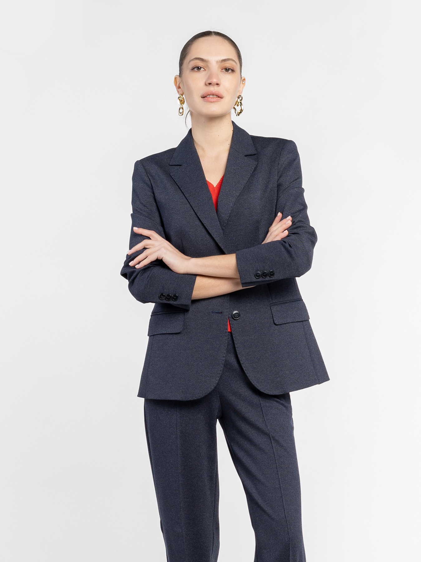 Жакет женский W02.04.09.612 Arber темно-синий трикотажный модель W02.04.09.612 Фото