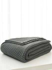 Плед - Покрывало LВязаные - Все Сезоны Серый Lovely Svi  модель 171025 Фото