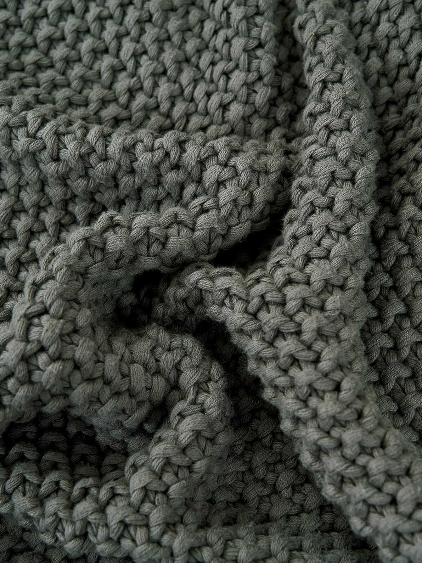 Плед - Покрывало LВязаные - Все Сезоны Серый модель 121025 Фото