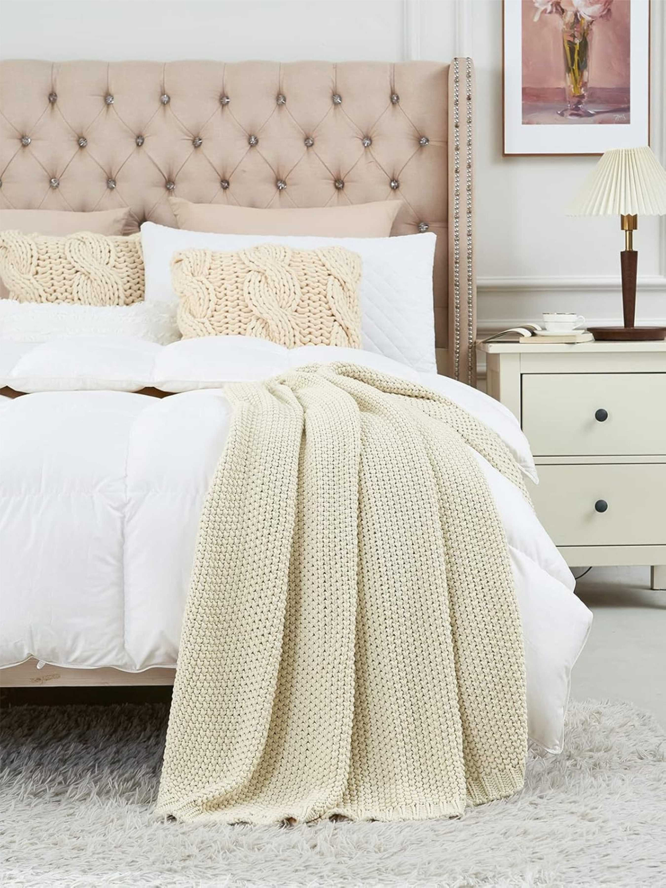 Плед - Покривало В'язані - Всі Сезони Бежевий Lovely Svi  модель 111025 Фото