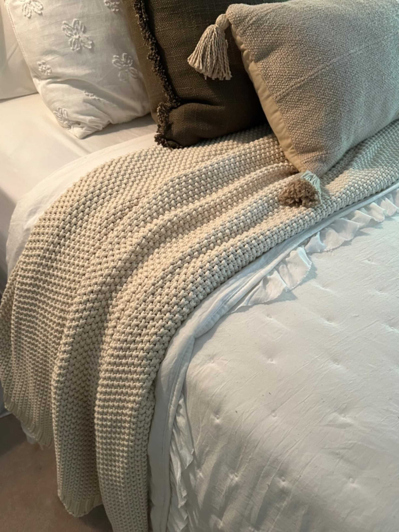 Плед - Покривало В'язані - Всі Сезони Бежевий Lovely Svi  модель 111025 Фото